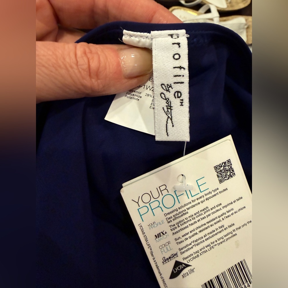 Profile Gottex Women’s Swim Skort in Blue Ink sz 24W - Picture 5 of 8